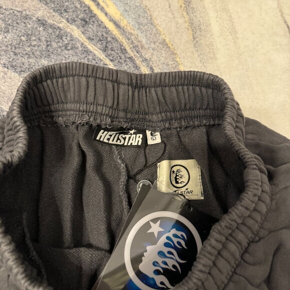 Hellstar Flame Shorts Gray Mens Size Medium Or Large - Picture 2 of 3